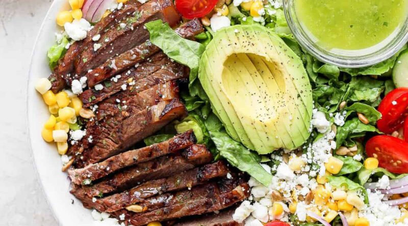 Steak Salad with the Best Steak Salad Dressing