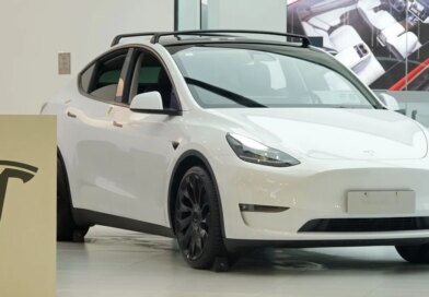 white Tesla