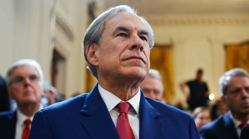 Greg Abbott, governor of Texas, as US President Donald Trump, not pictured, speaks before an executive order signing in the East Room of the White House in Washington, DC, US, on Thursday, March 20, 2025. The order directs the secretary of education to take steps to close the department and "return education authority to the States," according to a White House fact sheet on the order. Photographer: Bonnie Cash/UPI/Bloomberg via Getty Images