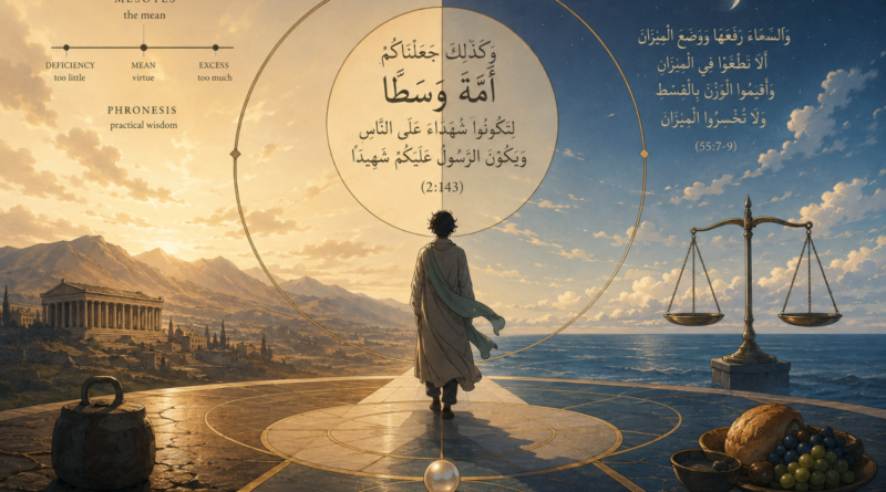The Verse in the Middle: Quran 2:143 and Aristotle’s Golden Mean
