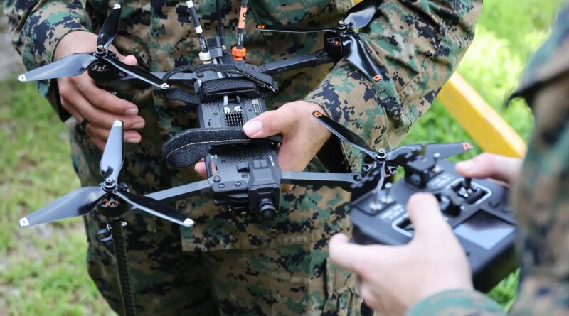 U.S. Marines Practice Launching Kamikaze Attack Drones In South Korea