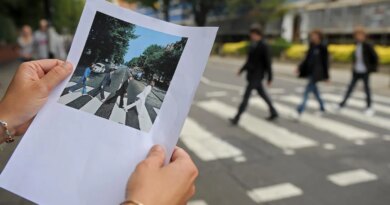 Video Captures ‘Abbey Road’ Crosswalk Scene During Beatles Biopics Filming