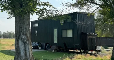 We moved our 350-square-foot tiny home from the mountains of California to a city in the Pacific Northwest