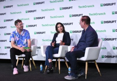 May Habib onstage at TechCrunch Disrupt 2023.