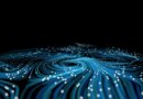 Images of lights and light trails against a black background, used in a post about Akamai's investment in Macrometa