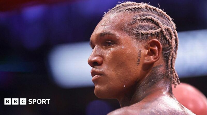 Conor Benn looking dejected
