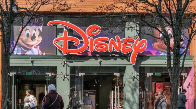 exterior of Disney store