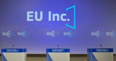 A photo shows the logo of the "EU Inc" plan