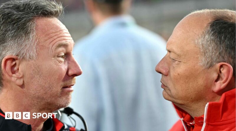 Christian Horner and Frederic Vasseur
