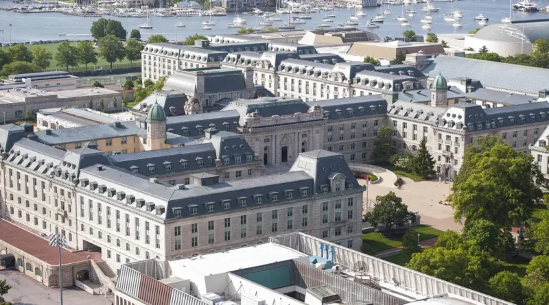 Inside the world's largest college dorm, a Naval Academy building with 4,600 beds and its own ZIP code