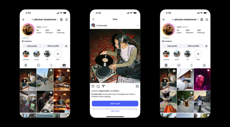Instagram’s latest feature lets you add tagged posts to your profile grid | TechCrunch