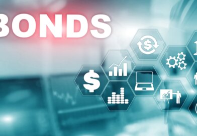 Bond Finance Banking Technology Business concept. Electronic Online Trade Market Network