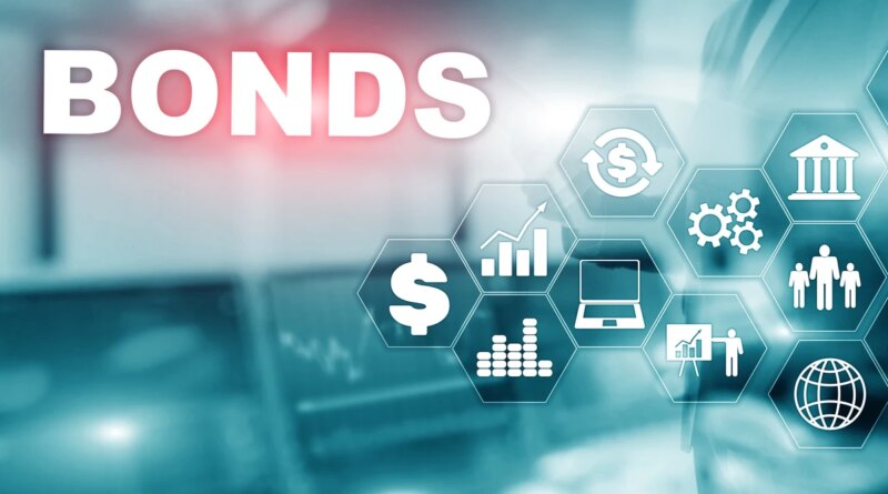 Bond Finance Banking Technology Business concept. Electronic Online Trade Market Network