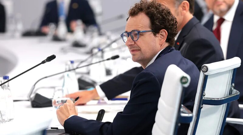 EVIAN-LES-BAINS, FRANCE - JUNE 17: CEO of Anthropic Dario Amodei attends a working lunch with G7 leaders, G7 outreach partners, and global tech CEOs on innovation and AI, during the G7 Summit on June 17, 2026 in Evian-les-Bains, France. Leaders from the Group of 7 (G7) countries convened in Evian, France, near the Swiss border, for their annual summit to discuss challenges to peace and security for Ukraine and Europe, the situation in the Middle East, and other geopolitical issues. (Photo by Anna Moneymaker/Getty Images)