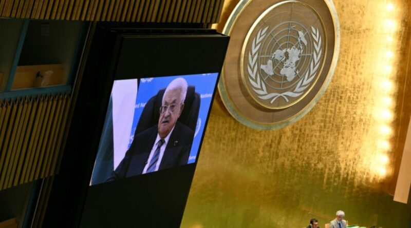 Israel policies threaten 'life and existence' of Palestinians, Abbas says