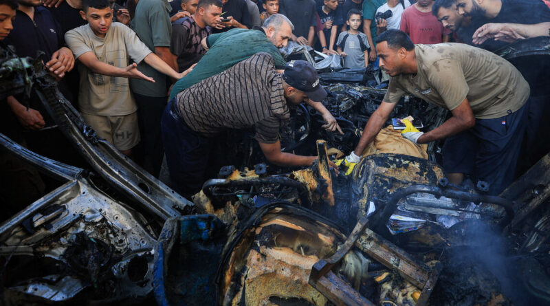 Israeli strike kills a man and his daughter in Gaza, medics say