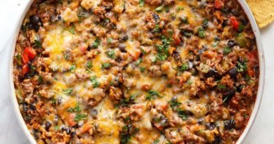 Mexican skillet in pan