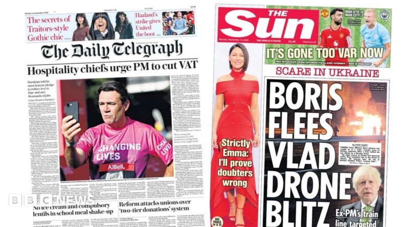"No ice cream and compulsory lentils in school meal shake-up," reads the headline on the front page of the Daily Telegraph.