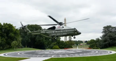 Photos: White House gets $6M helipad funded by Lockheed Martin to protect lawn from Marine One