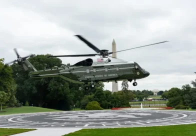 Photos: White House gets $6M helipad funded by Lockheed Martin to protect lawn from Marine One