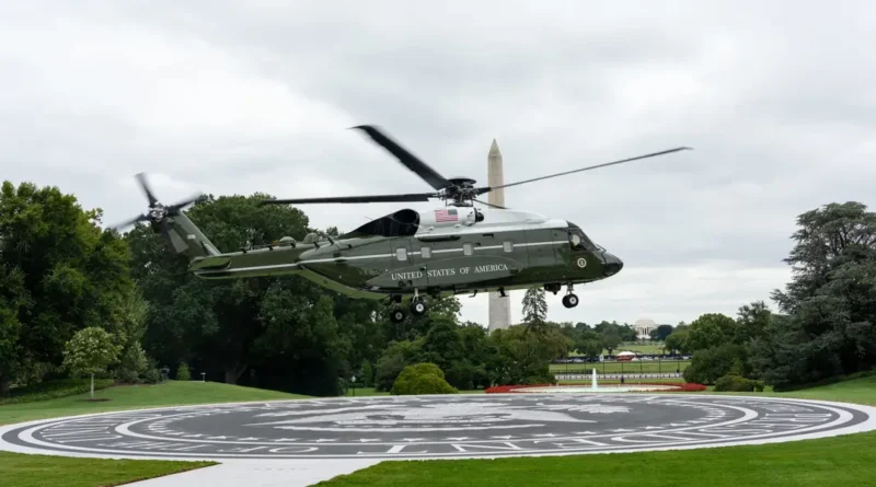 Photos: White House gets $6M helipad funded by Lockheed Martin to protect lawn from Marine One