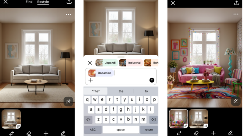 Pinterest teases a new 'Restyle' feature that lets you redesign your room with AI | TechCrunch
