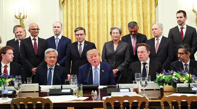 Pledge signed by President Trump and top AI leaders misspells the United States | TechCrunch