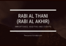 Rabi Al Thani Rabi Al Akhir importance events