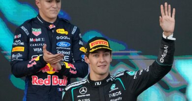 Russell edges out Verstappen to win in Baku, Antonelli settles for fifth