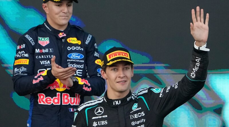 Russell edges out Verstappen to win in Baku, Antonelli settles for fifth