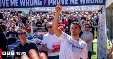 Picture of the event where Charlie Kirk was killed, showing crowds in a UVU courtyard on 10 September 2025