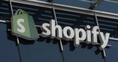 Signage on Shopify's former headquarters in Ottawa, Ontario, Canada.