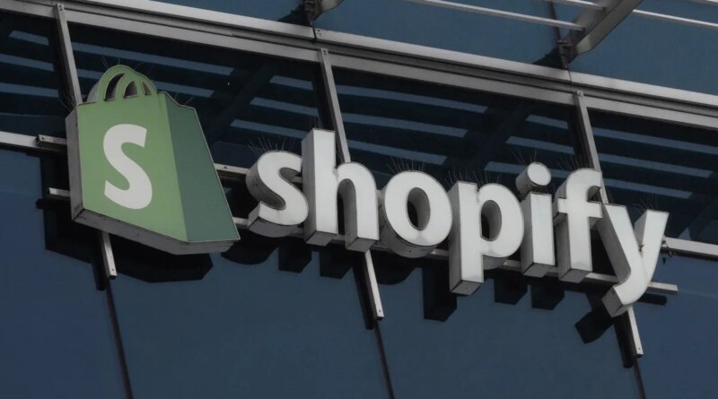 Signage on Shopify's former headquarters in Ottawa, Ontario, Canada.