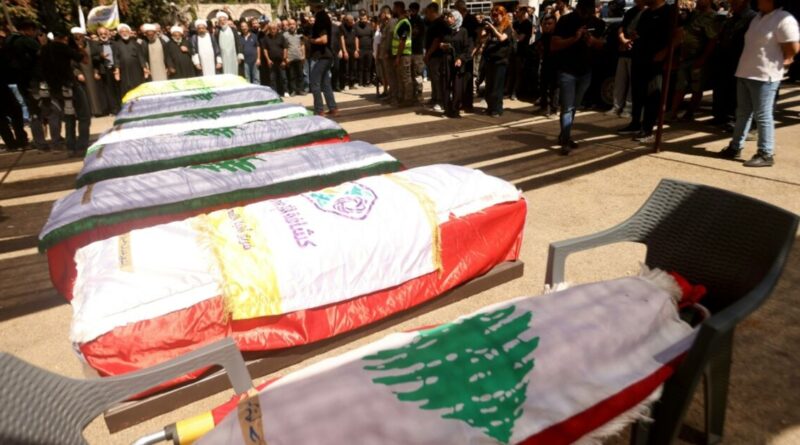 South Lebanon town buries its dead after Israeli strike