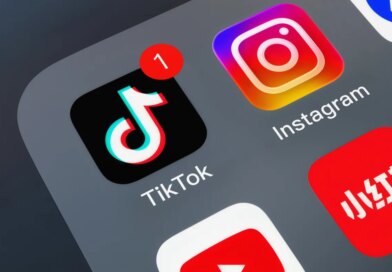 Various social apps on mobile phones: Tiktok, Instagram, Facebook, Xiaohongshu, YouTube, WeChat, Instagram