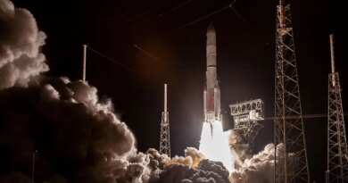 A Vulcan Rocket from United Launch Alliance (ULA) lifts off from pad 41 at the Cape Canaveral Space Force Station, carrying two satellites in a classified mission USSF-106 for the United States Space Force. (Photo by Manuel Mazzanti/NurPhoto via Getty Images)
