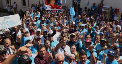 Venezuelans rally for opposition leader’s return and presidential elections