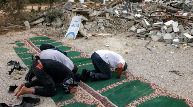'Holding our ground': Israel demolishes dozens of Bedouin homes