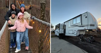 A family of 4 lives in an RV full time. It's helping them pay off debt while traveling.