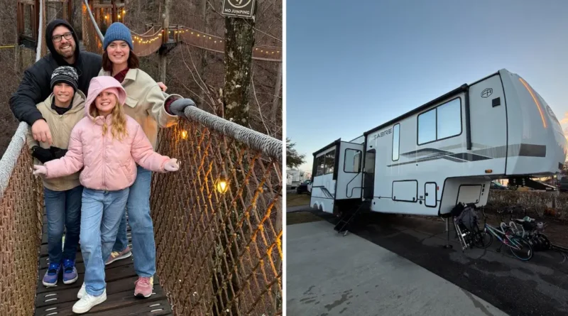 A family of 4 lives in an RV full time. It's helping them pay off debt while traveling.