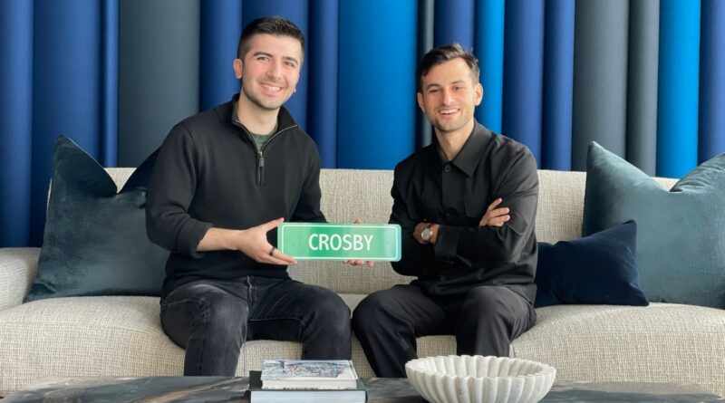 Crosby co-founders John Sarihan (left) and Ryan Daniels (right).