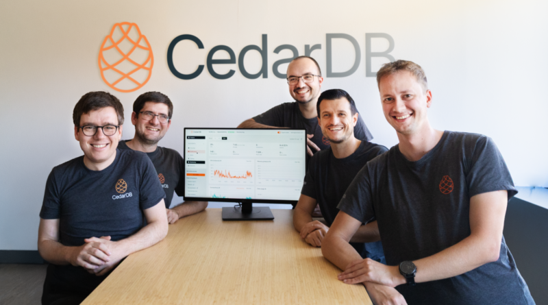 CedarDB Founders Moritz Sichert, Lukas Vogel, Philipp Fent, Dominik Durner and Christian Winter