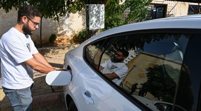 Dodging fuel price hikes, Damascus drivers turn to electric cars