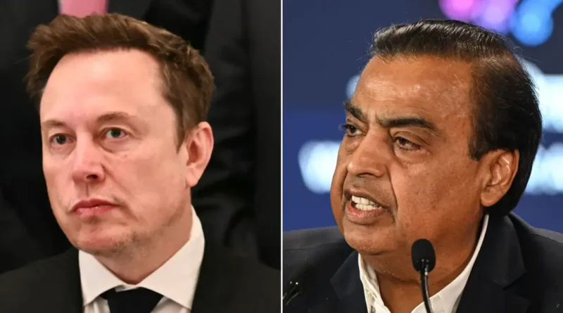 Elon Musk is escalating his beef with India's richest man. Here's why.