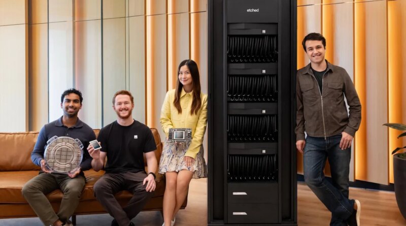 Etched founders with Sequoia partners