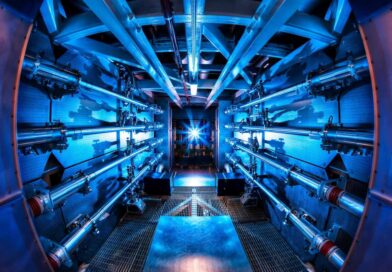 Preamplifiers lit up at the NIF.
