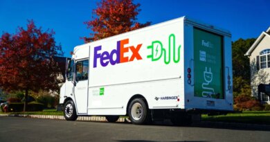 Harbinger's electric truck built for FedEx