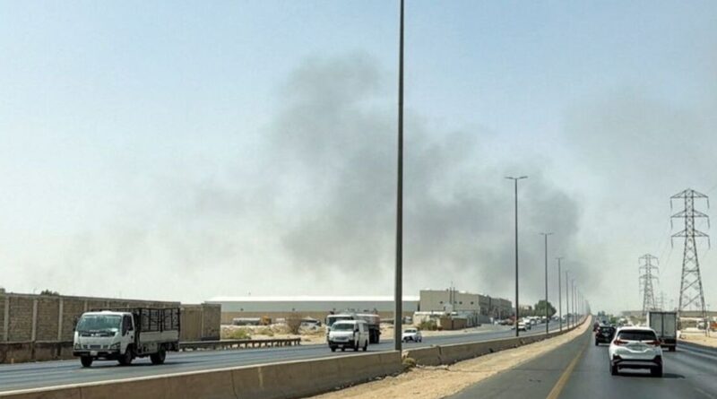 Fire, smoke seen near Aramco facility in Riyadh, witness says
