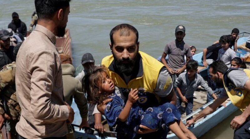 Five children among seven dead in eastern Syria floods
