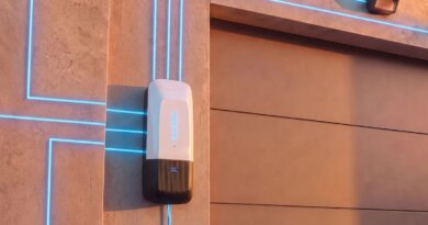 An illustration shows a V2X charger powering a home.